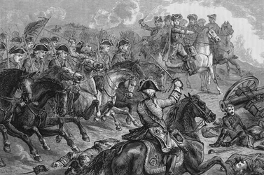 George II à Dettingen, 27 juin 1743, vers 1880