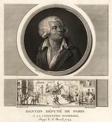 Georges Danton, député de Paris à la Convention nationale, exécuté en 1794