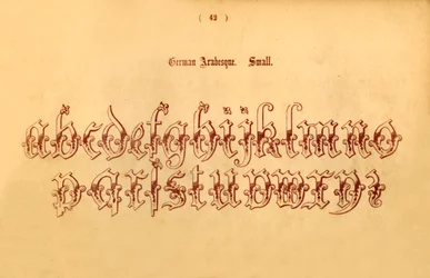 Arabesque allemande. Petit, 1862
