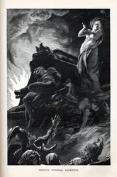 Sacrifice funéraire allemand, 1882