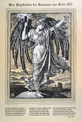 Allégorie allemande de la Commune de Paris, 1871