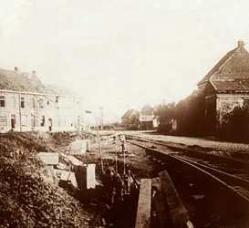Canons allemands, Roeselare, Flandre, Belgique, vers 1914-1918