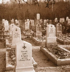 Cimetière allemand, Carlepont, nord de la France, vers 1914-1918