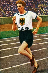 Coureuse allemande Lina Radke, 1928