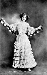 Gertie Millar 1879-1952, actrice anglaise, 1906