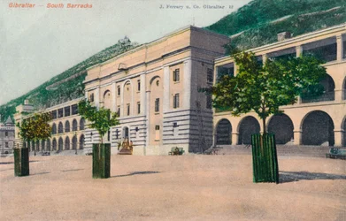Gibraltar - Casernes du Sud, 1900