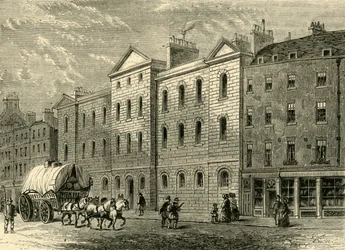 Giltspur Street Compter, 1840, vers 1872