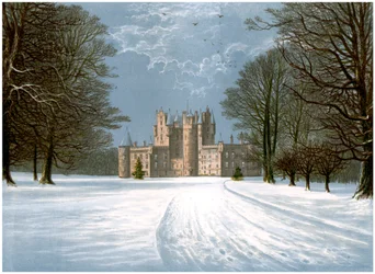 Château de Glamis, Angus, Écosse, résidence du comte de Strathmore, vers 1880