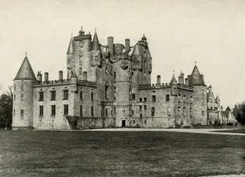 Château de Glamis, la maison ancestrale de la reine Elizabeth, 1937
