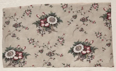 Fragment de chintz glacé, vers 1830