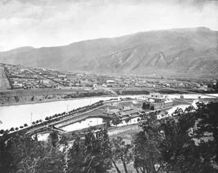 Glenwood Springs et Bath-House, Colorado, États-Unis, vers 1900