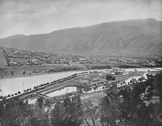Glenwood Springs et Bath-House, Colorado, vers 1897