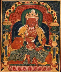 Dieu du Feu, Agni, du Mandala du Bouddha de la Médecine