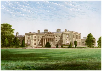 Gopsal Hall, Leicestershire, maison de Lord Howe, vers 1880