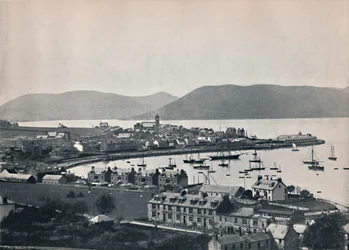 Gourock - La ville et le port, 1895