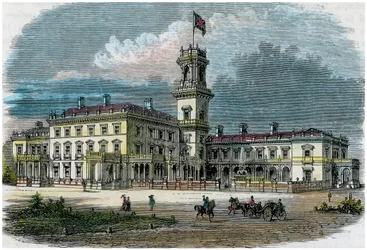Maison du gouvernement, Melbourne, Victoria, Australie, vers 1880