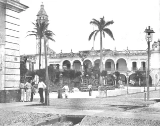 Palais des gouverneurs, Vera Cruz, Mexique, vers 1900