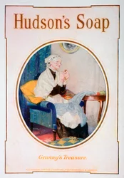 Le trésor de grand-mère, publicité pour le savon Hudson, 1918