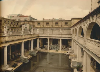 Grand Bain, Thermes Romains, Bath, Somerset, vers 1925