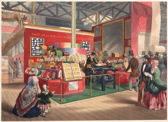 Grande Exposition 1851 Stand de papeterie et machine à enveloppes de De la Rue