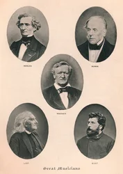Grands Musiciens - Planche II., 1895