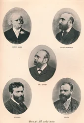 Grands musiciens - Planche VIII, 1895