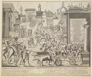 Grande peste de Milan, 1630, vers 1835