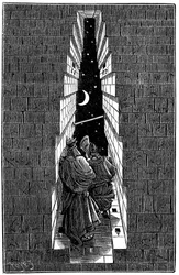 Grande pyramide de Khéops à Gizeh utilisée comme observatoire astronomique, 1891