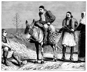 Paysans grecs, vers 1890