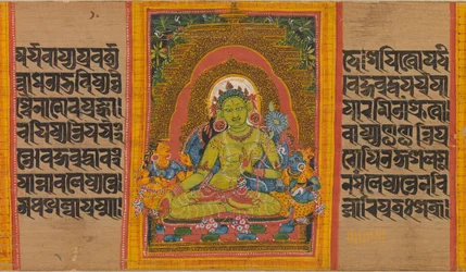 Tara Verte, Folio de... Manuscrit de la Perfection de la Sagesse, début du 12ème siècle