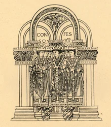Grégoire le Grand, Saint Benoît et Saint Cuthbert, 1908
