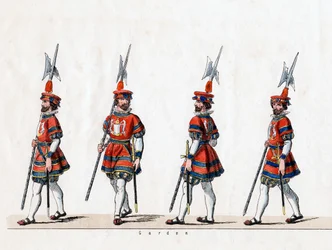 Garde, costume pour la pièce de Shakespeare, Henry VIII