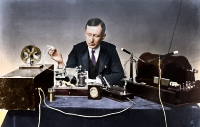 Guglielmo Marconi 1874-1937, physicien italien et pionnier de la radio