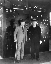 Guglielmo Marconi et David Sarnoff, 1933