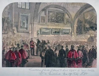 Salle du conseil du Guildhall, City of London, 1861