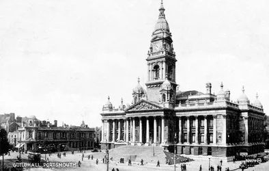 Guildhall, Portsmouth, Hampshire, début du XXe siècle