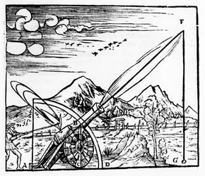 Canonnier tirant un canon, 1561