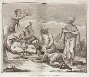 Guru et ses disciples, Inde