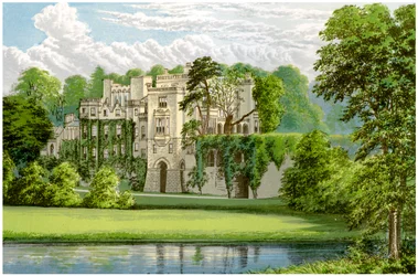 Guys Cliffe, Warwickshire, maison de la famille Percy, vers 1880