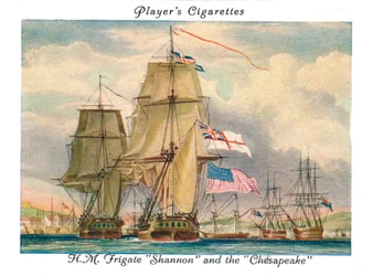H.M. Frégate Shannon et le Chesapeake, 1936