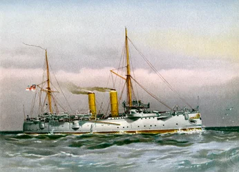 HMS Magicienne, croiseur de 2e classe de la Royal Navy, c1890-c1893