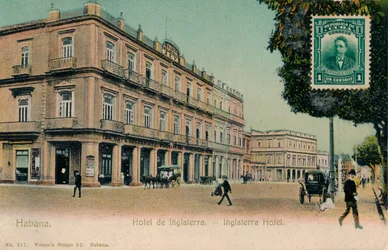 Habana. Hôtel de Inglaterra. -Hôtel Inglaterra, Cuba, vers 1910