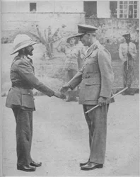 Haile Selassie et le général Cunningham, 1941