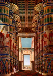 Salle des Colonnes, Karnak, Égypte, 1908-1909