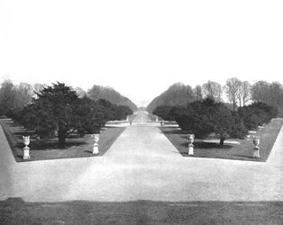 Jardins du palais de Hampton Court, Richmond, Londres, 1894