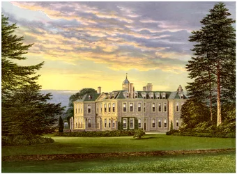 Hanbury Hall, Worcestershire, maison de la famille Vernon, vers 1880