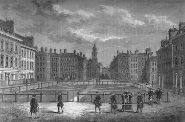Hanover Square, Westminster, Londres, en 1750