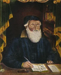 Hans Sachs 1494-1576. Gravure sur cuivre de Hans Weygel, 1934