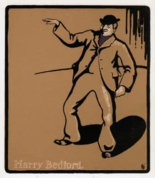 Harry Bedford, artiste de théâtre, fin du 19e siècle