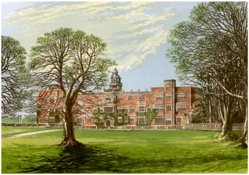 Hatfield House, Hertfordshire, maison du marquis de Salisbury, 1880